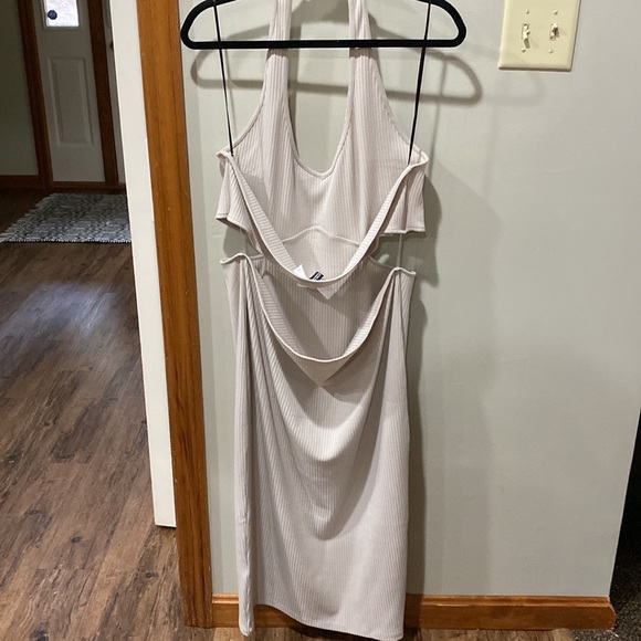 Halter Ribbed Dress - Picture 2 of 3
